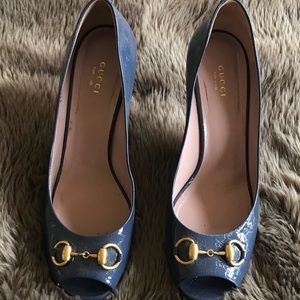 Gucci peep toe heels size 41